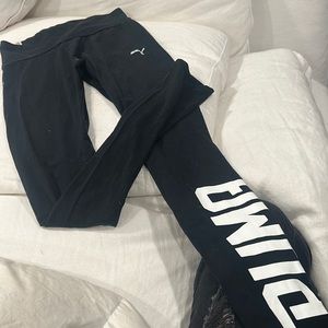 Puma‎ Full Legth Black White Workout Leggings Size XS